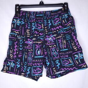 Chubbies Swim Trunks Mens Small Black Neon The Nine Ts